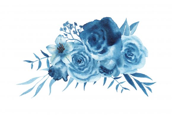 Beautiful Watercolor Floral Bouquet Illustrations