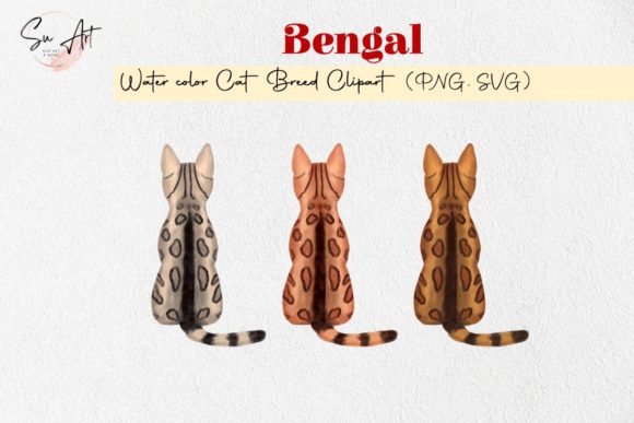 Bengal Cat Breed Watercolor