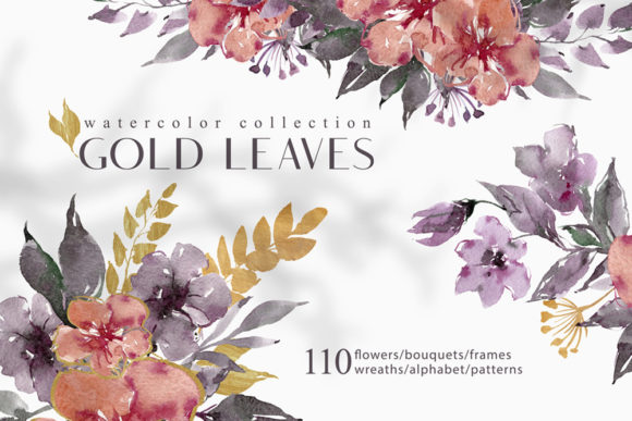 Watercolor Floral Illustrations- 110 Png